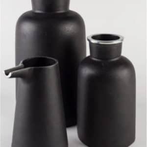Black Vase Set